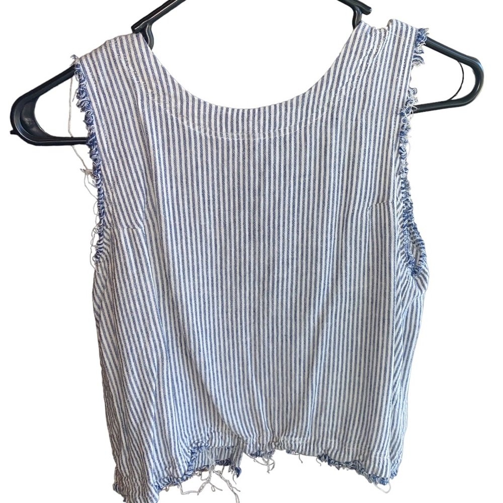 Blue and White striped shirt